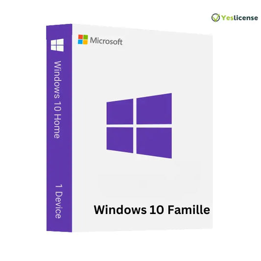 License officiel Windows 10 Version Familiale